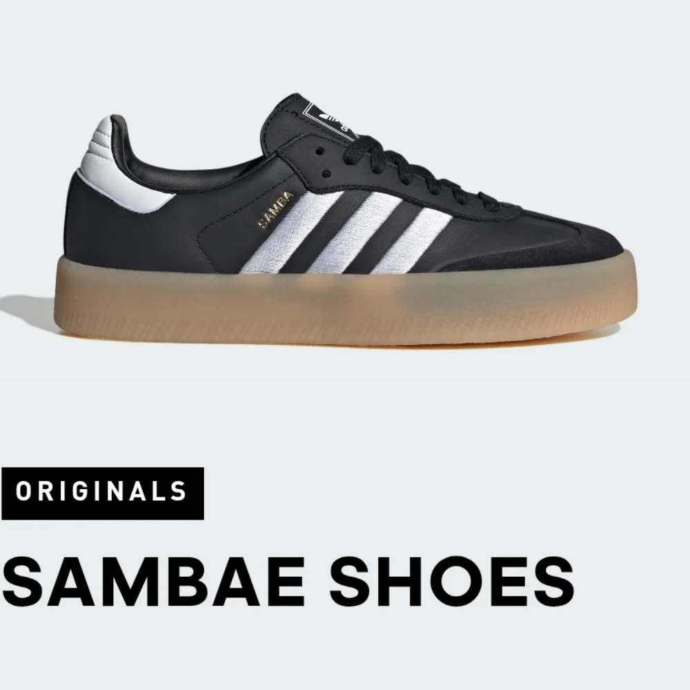 Adidas Sambae Platform Sneakers Black Size Mens 8.5
